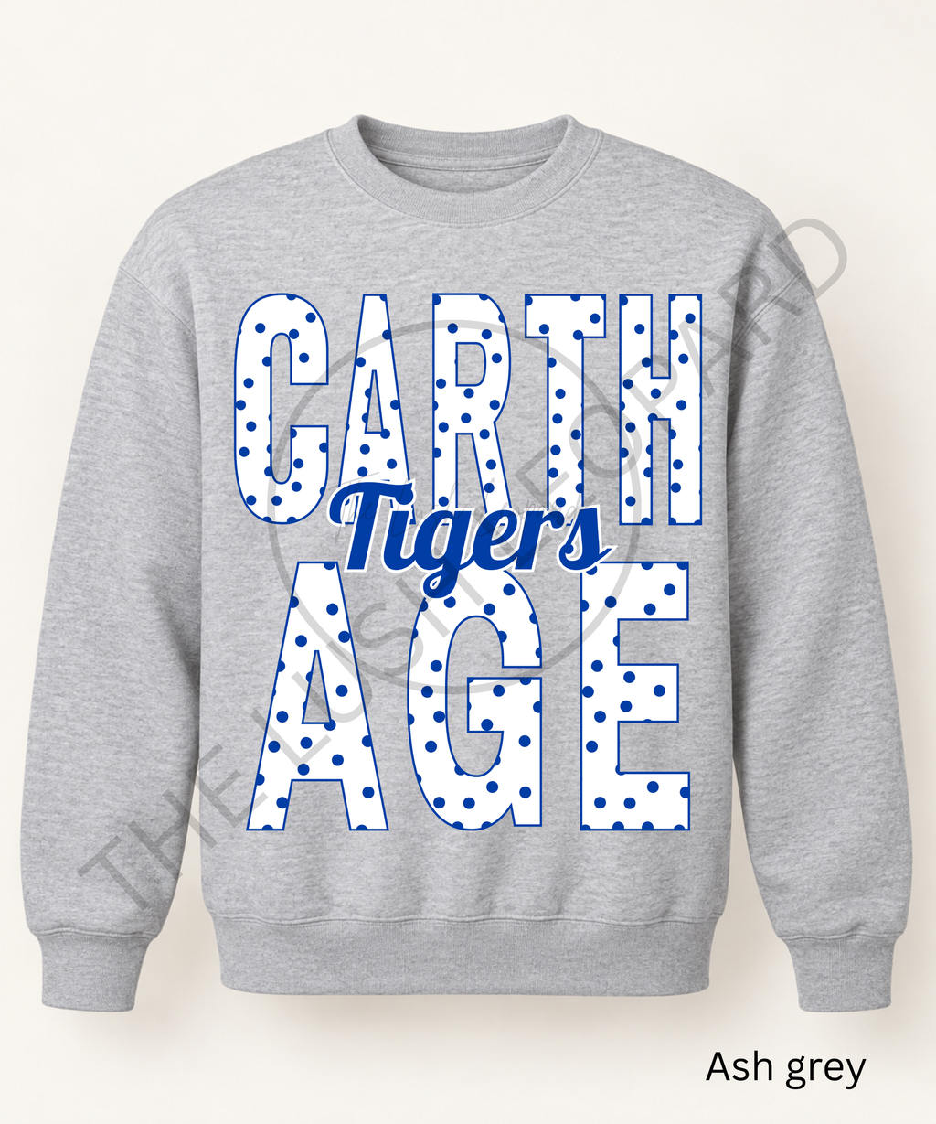Custom Polka Dot School Spirit Sweatshirt