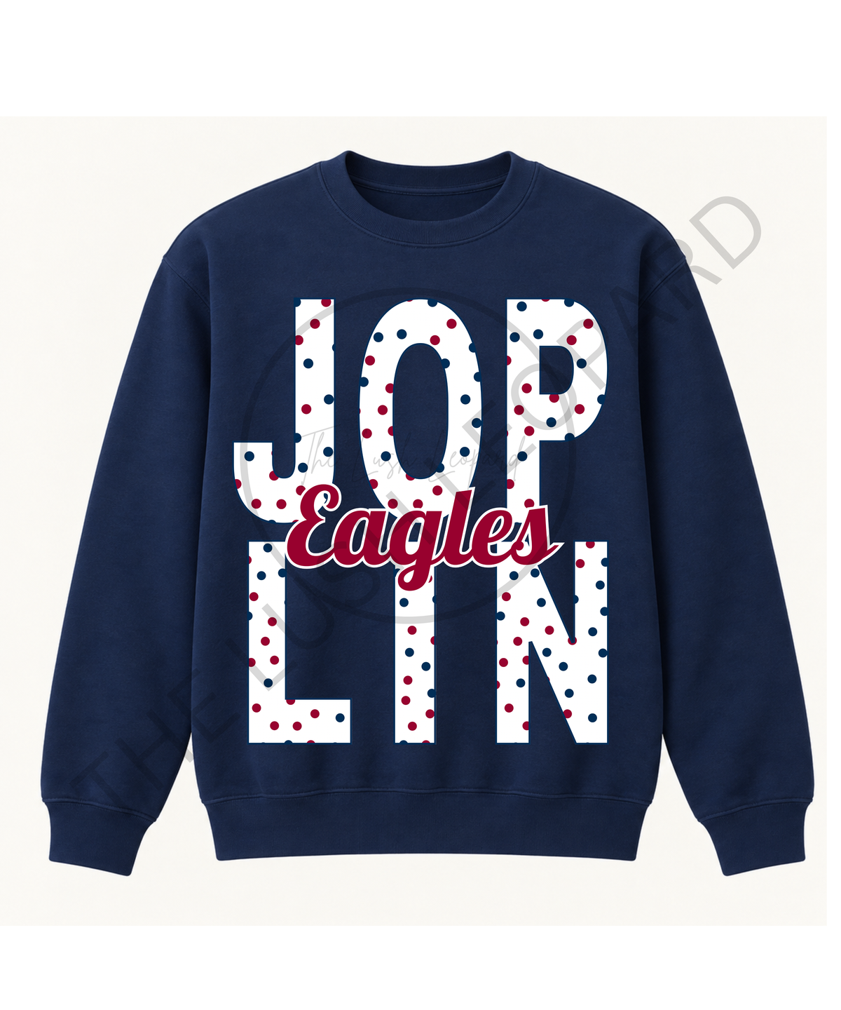 Custom Polka Dot School Spirit Sweatshirt