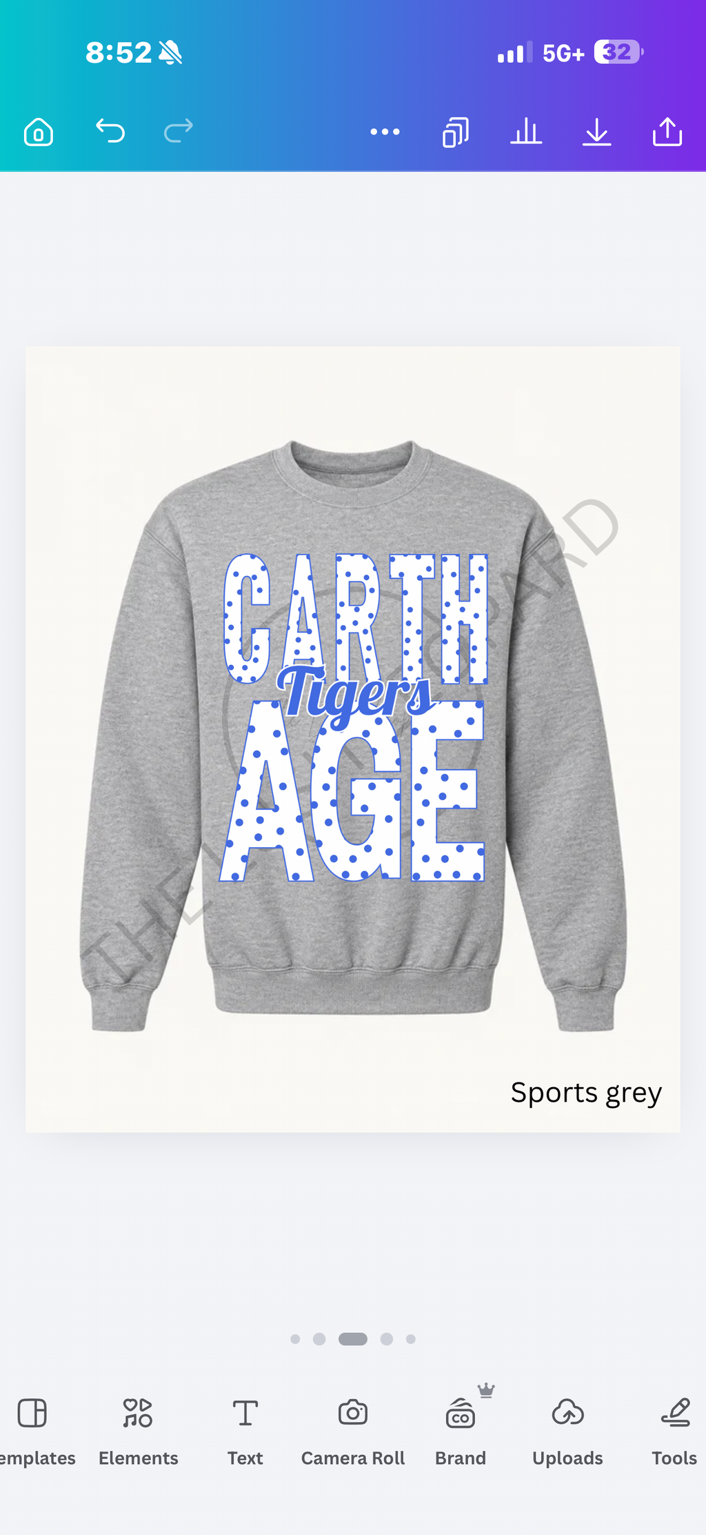 Custom Polka Dot School Spirit Sweatshirt