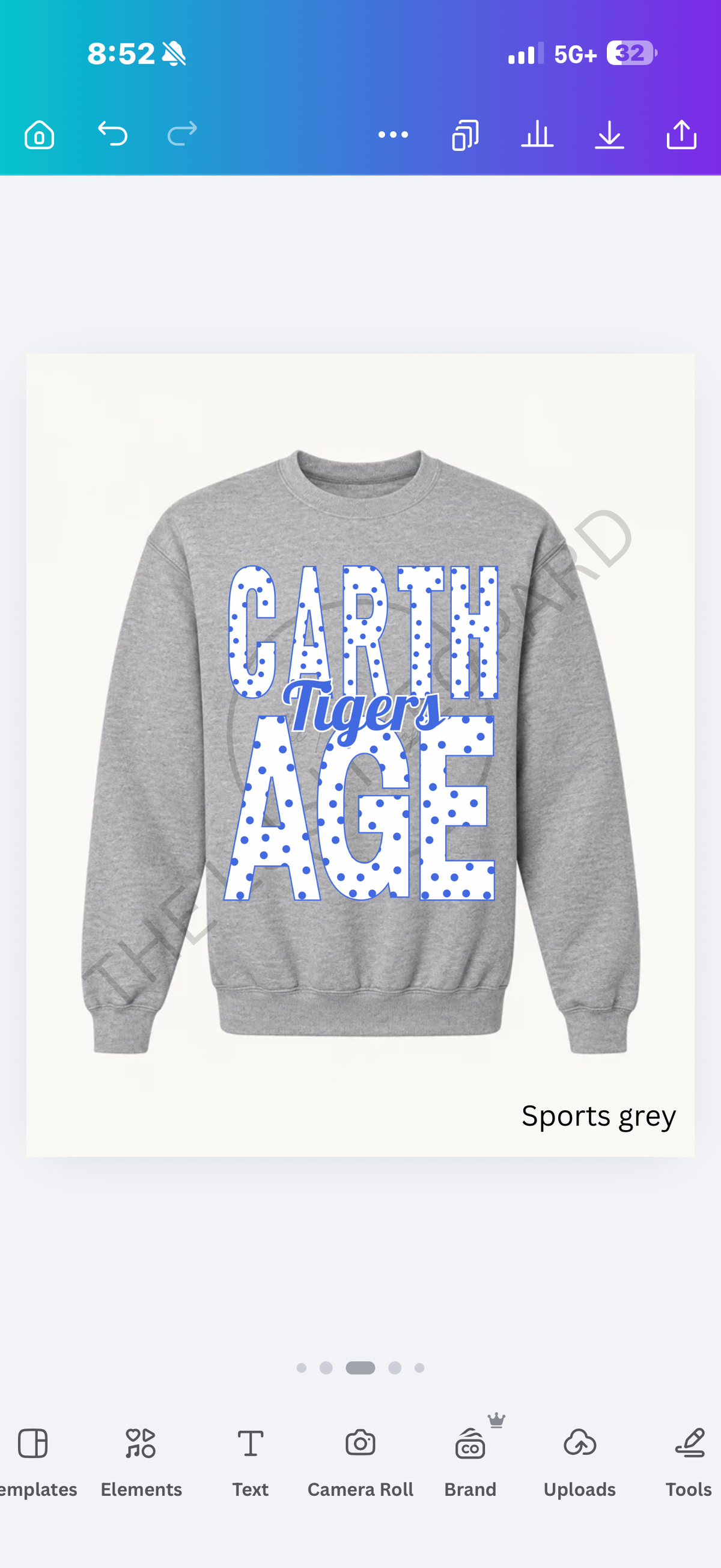 Custom Polka Dot School Spirit Sweatshirt