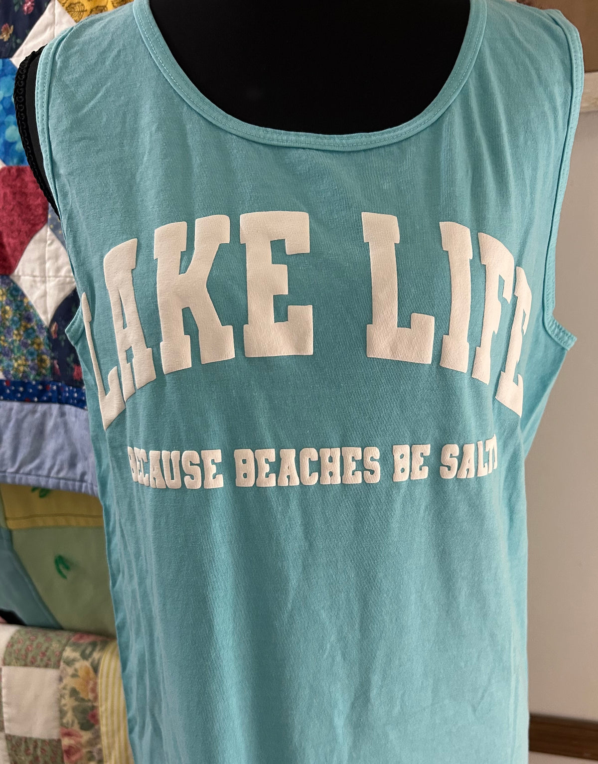 Lake Life Puff Graphic Tank