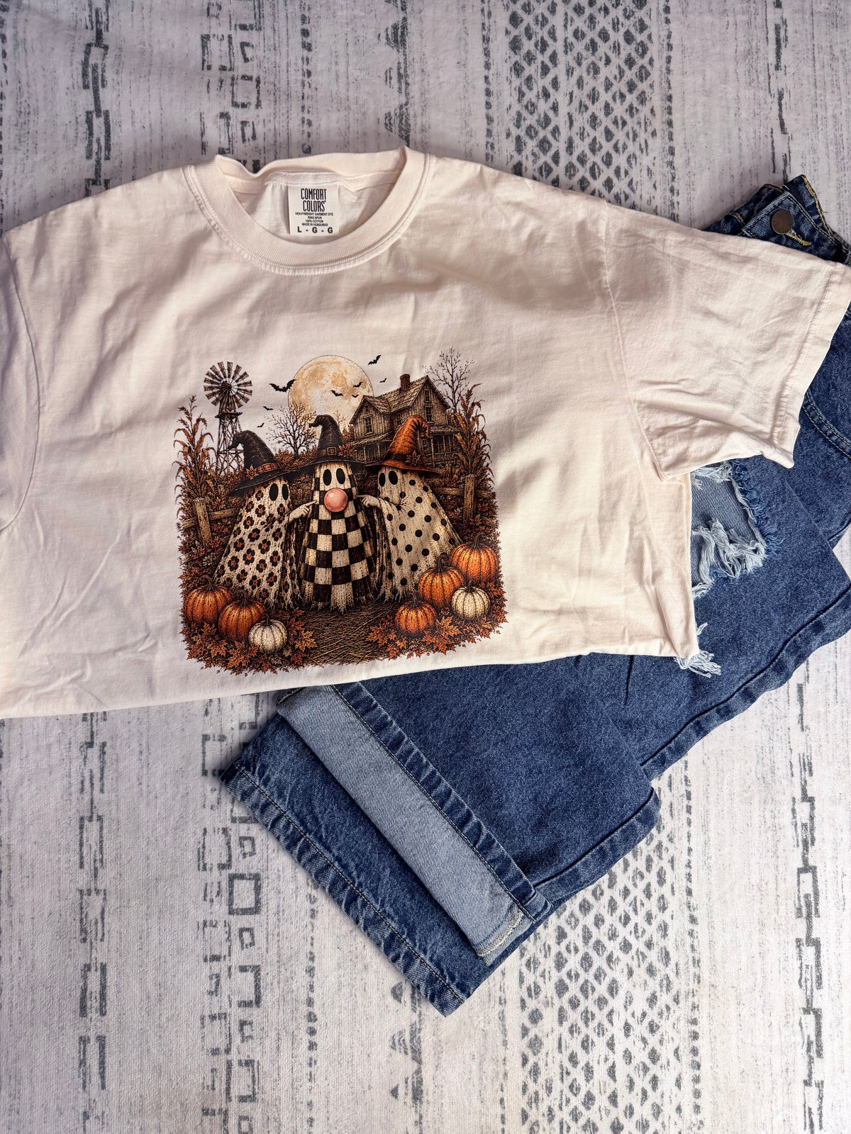 Patterned Ghosts Comfort Colors Tee | PREORDER