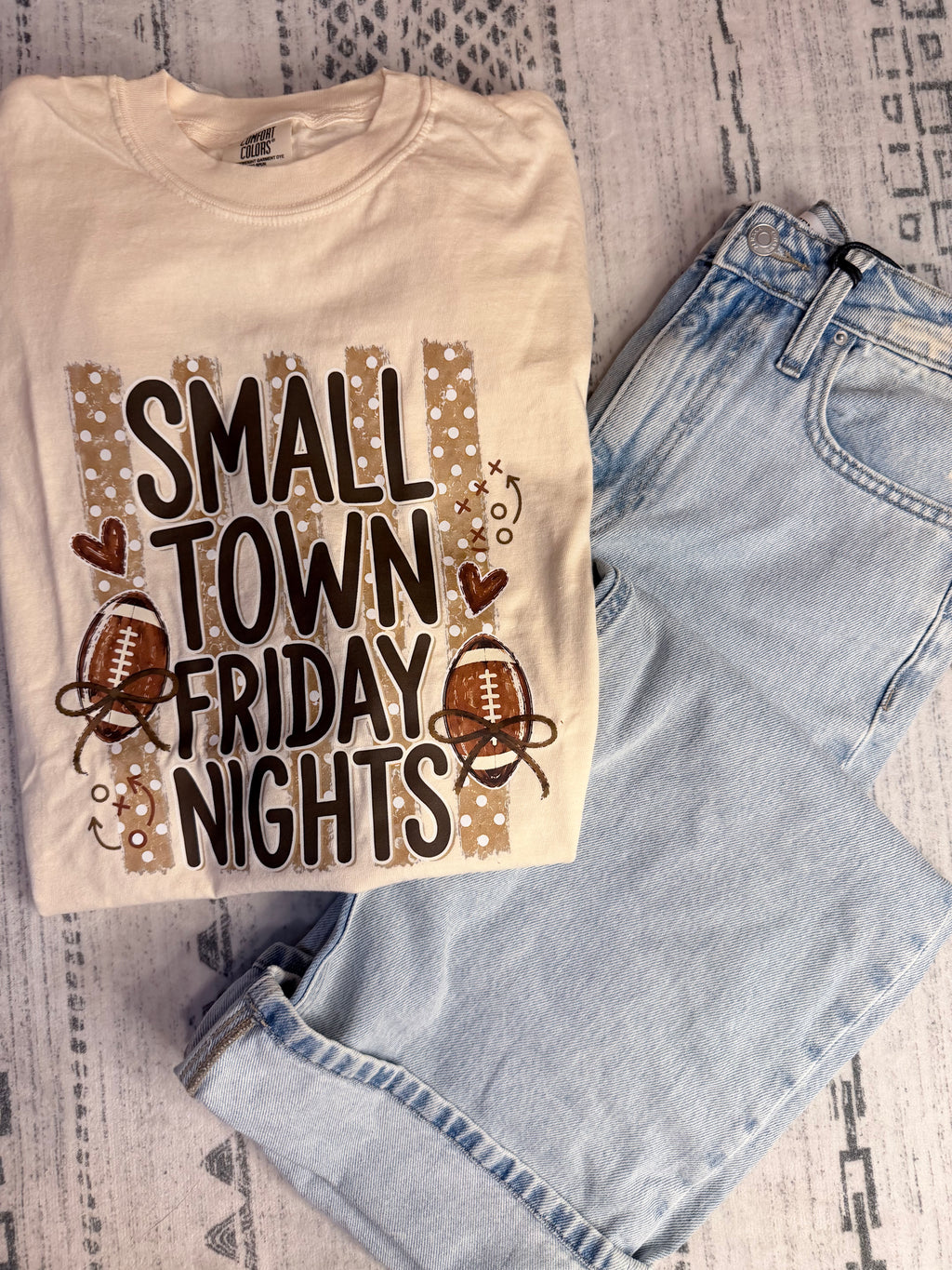 Small Town Friday Nights Comfort Colors Tee