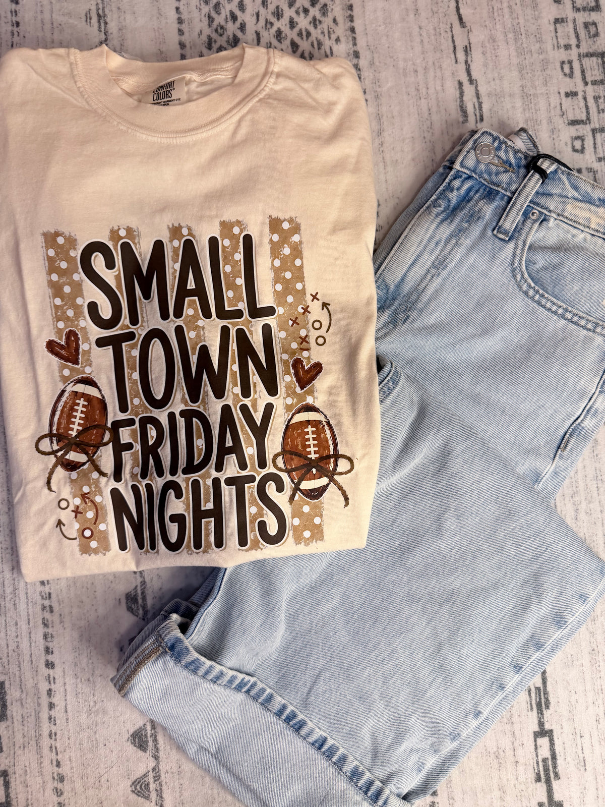 Small Town Friday Nights Comfort Colors Tee