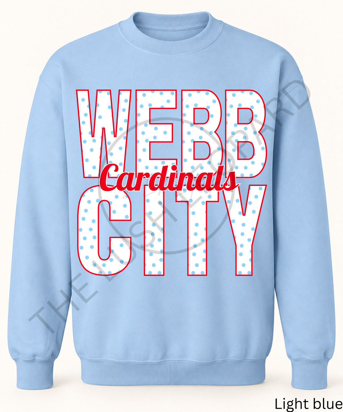 Custom Polka Dot School Spirit Sweatshirt