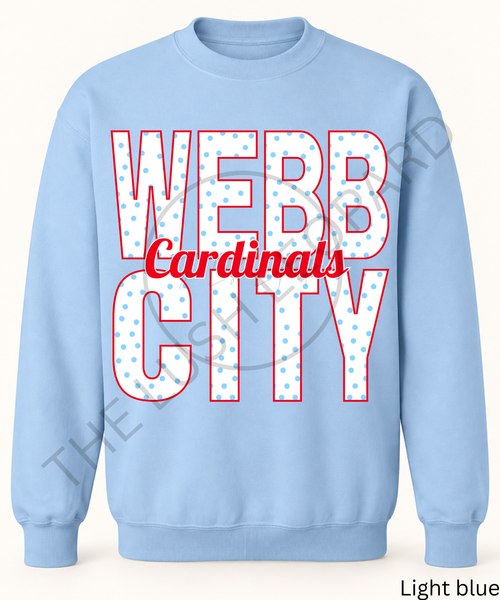 Custom Polka Dot School Spirit Sweatshirt