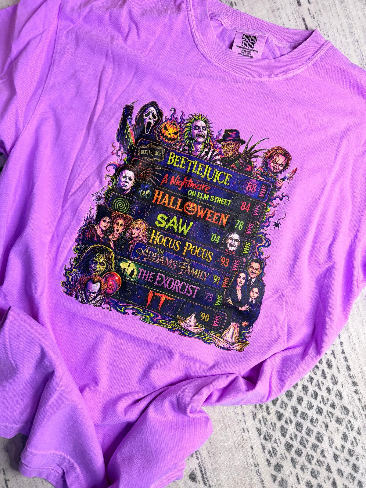 Spooky Movie Night Comfort Colors Tee | PREORDER