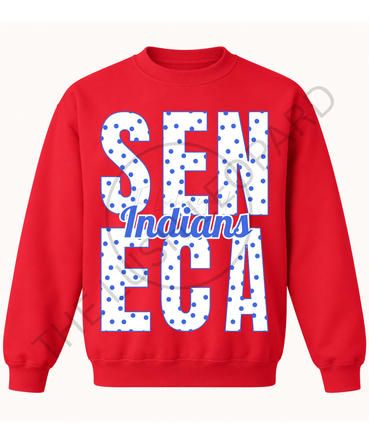Custom Polka Dot School Spirit Sweatshirt