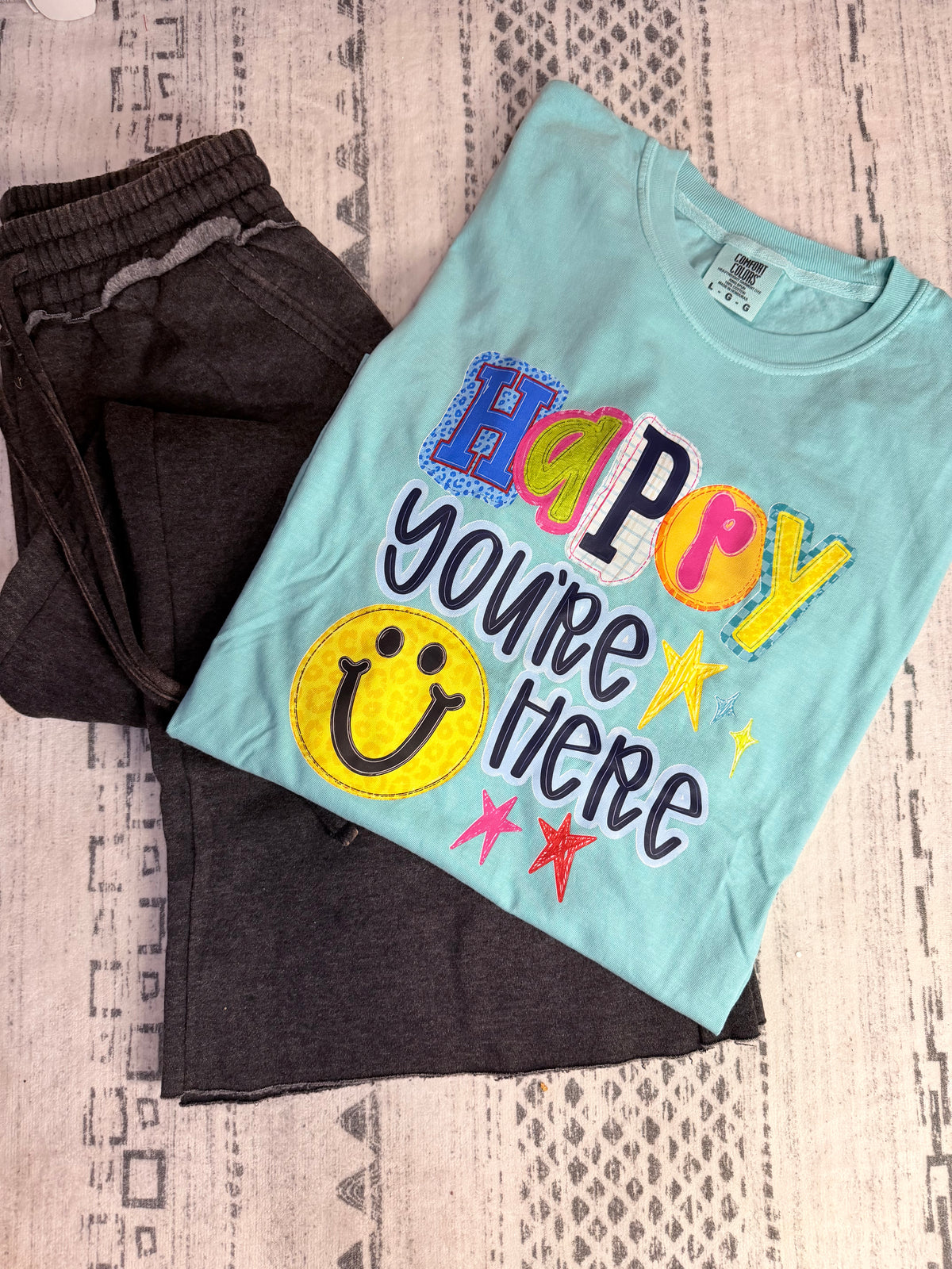Happy You’re Here Comfort Colors Tee