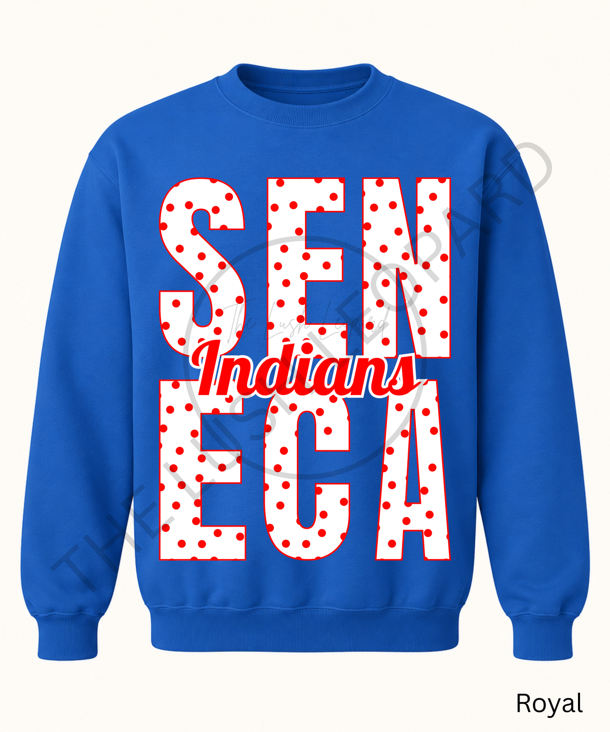 Custom Polka Dot School Spirit Sweatshirt