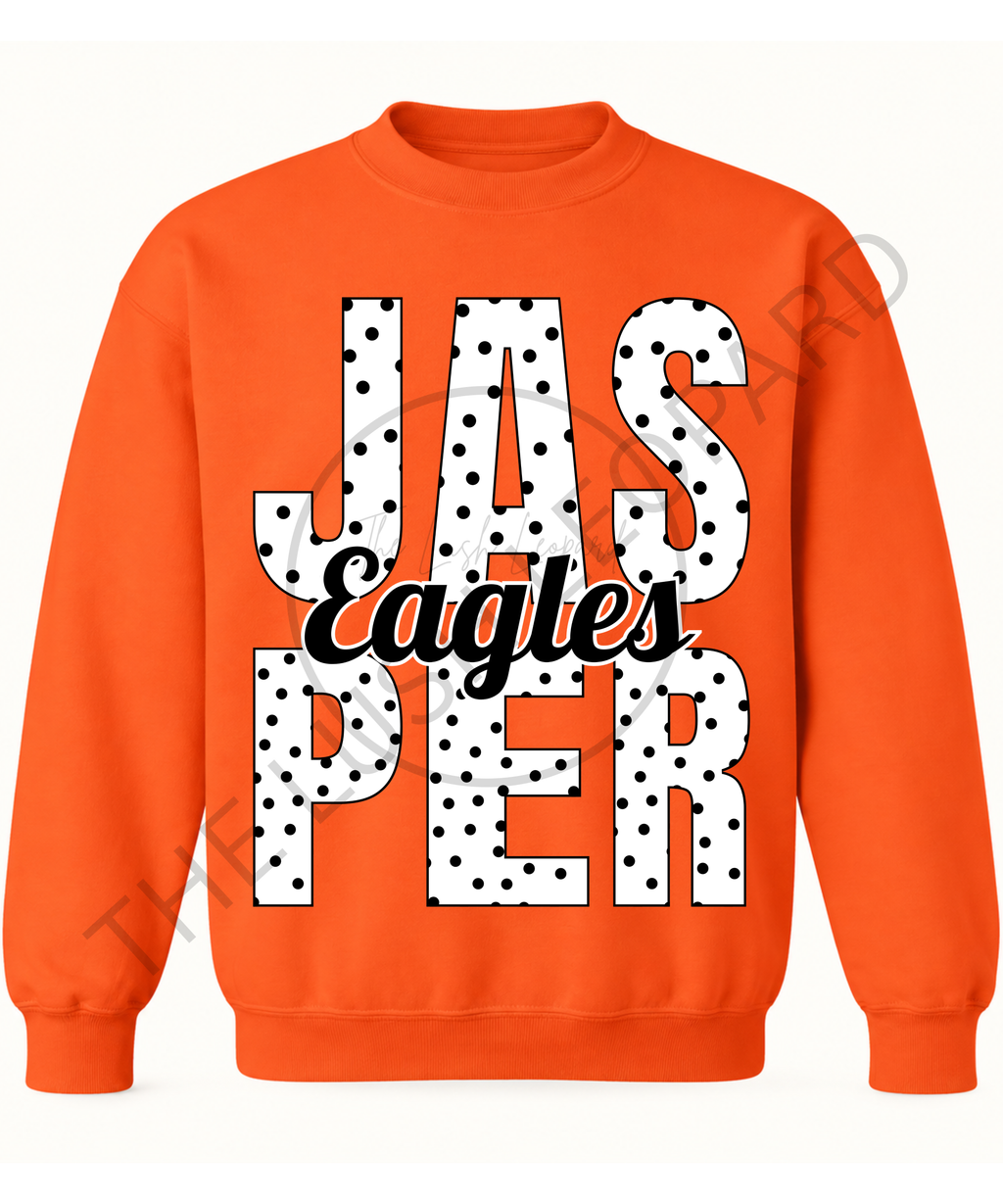 Custom Polka Dot School Spirit Sweatshirt