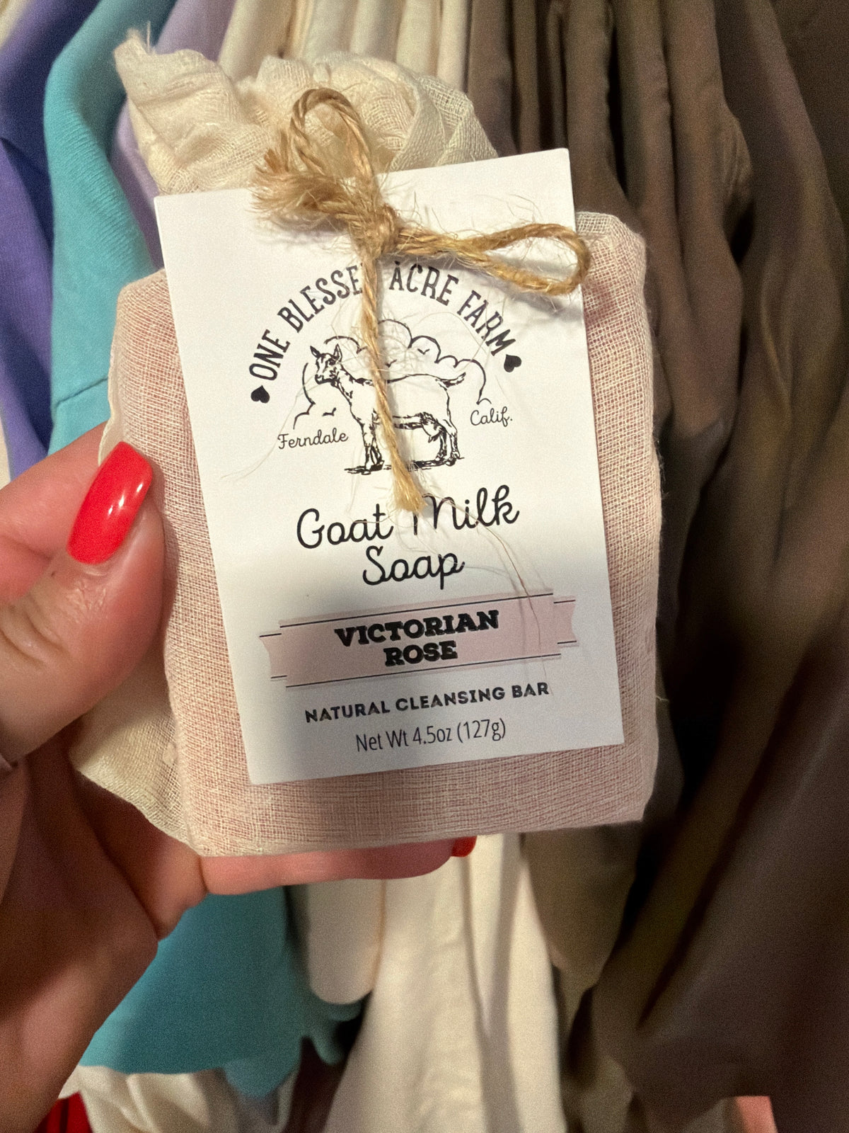 Victorian Rose Goat Milk Bar Soap