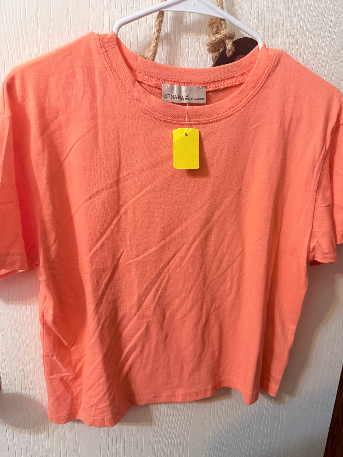 Boxy Tee - Coral