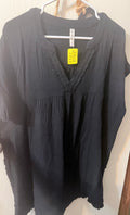 Gauze Raw Edge Dress