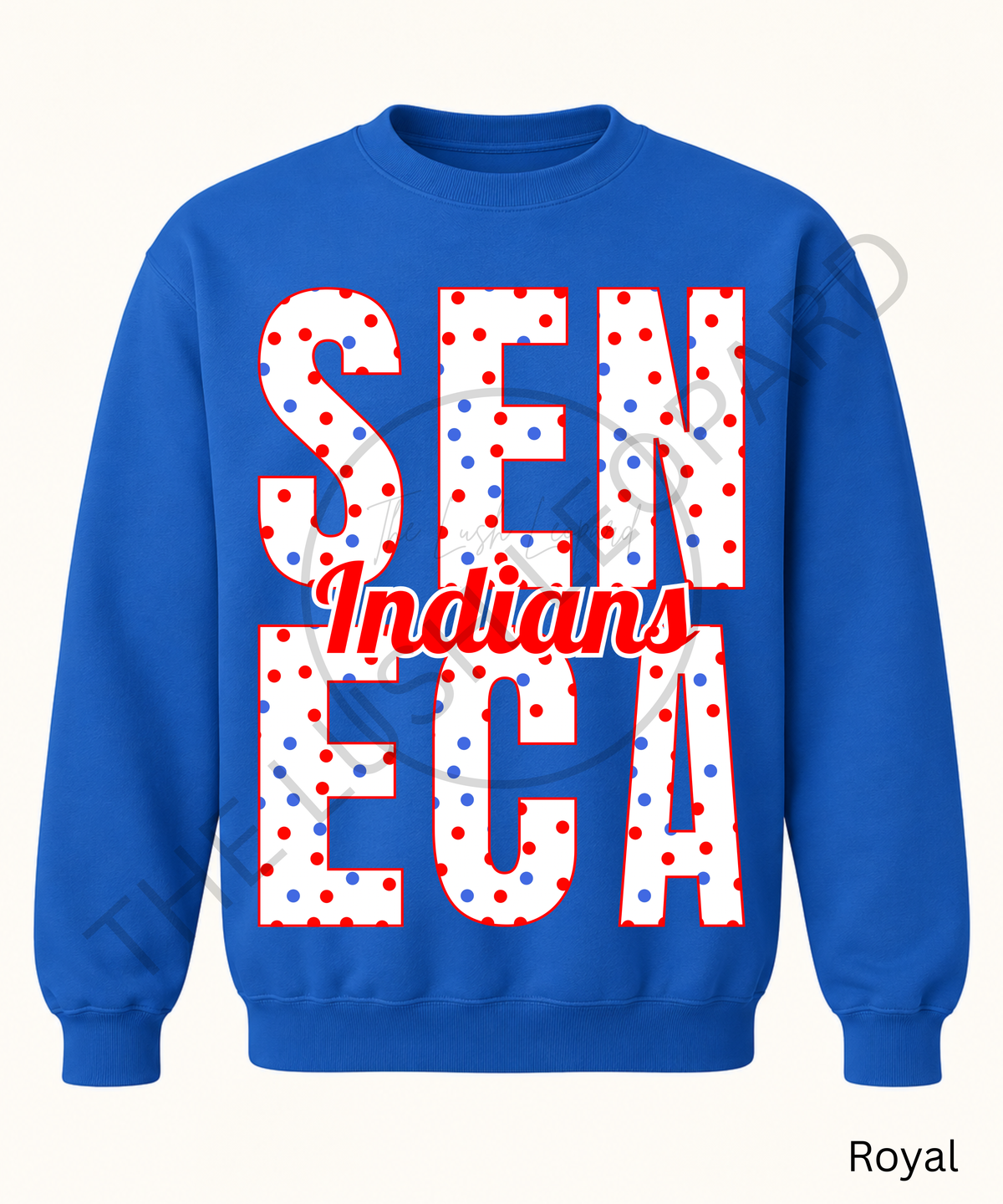 Custom Polka Dot School Spirit Sweatshirt