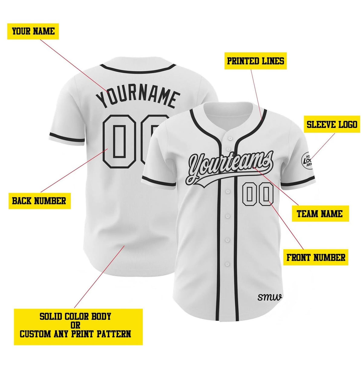 Fully Custom Baseball Jersey-Adults